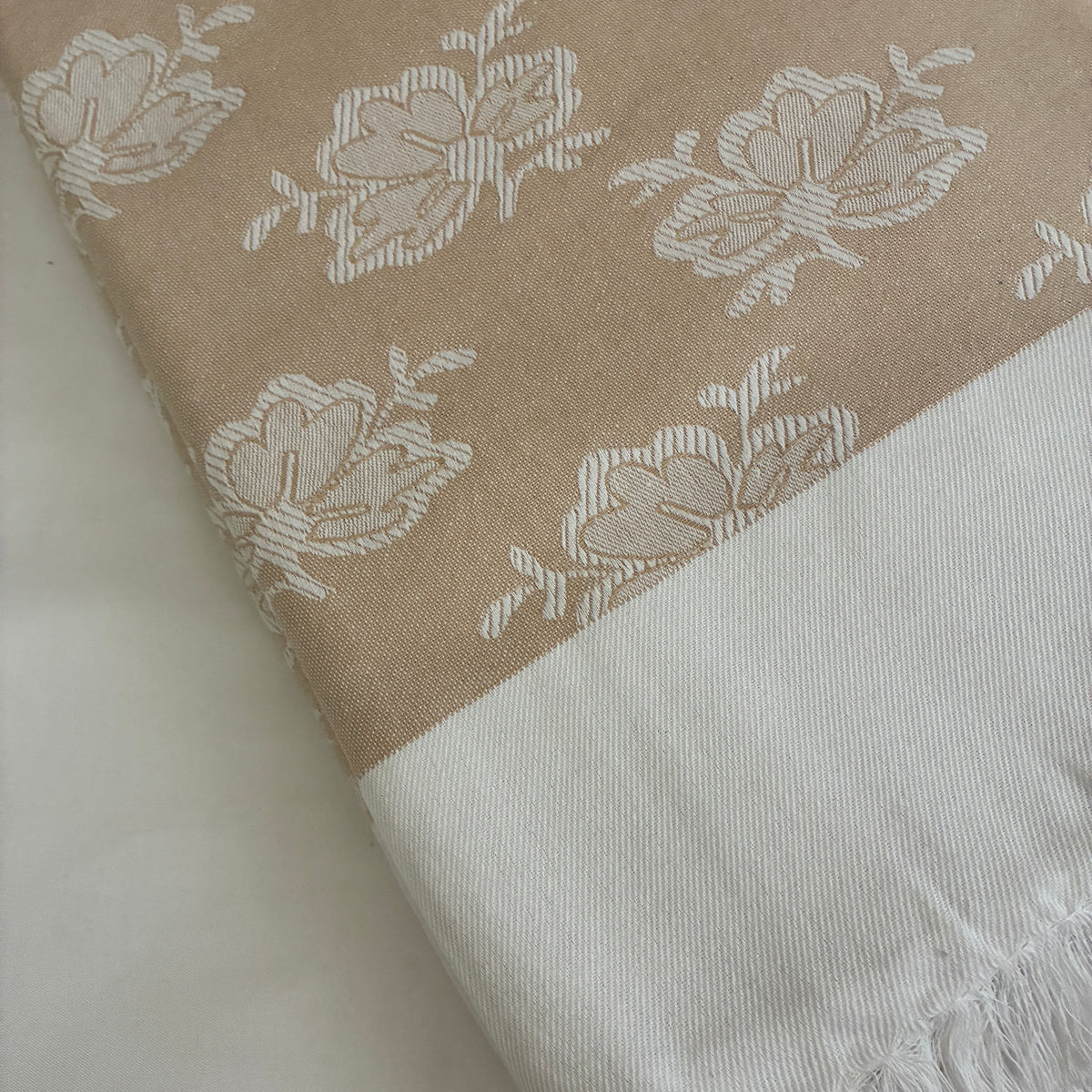 Blush Bloom Double Size Cotton Blanket