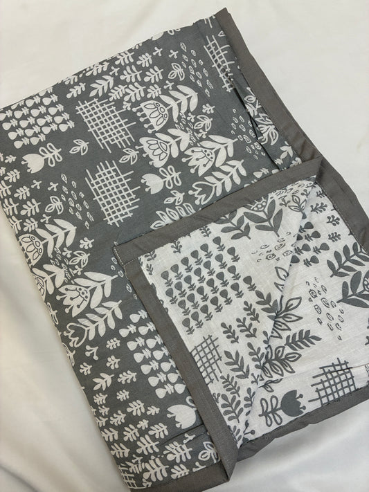 Grey Single Size Cotton Dohar