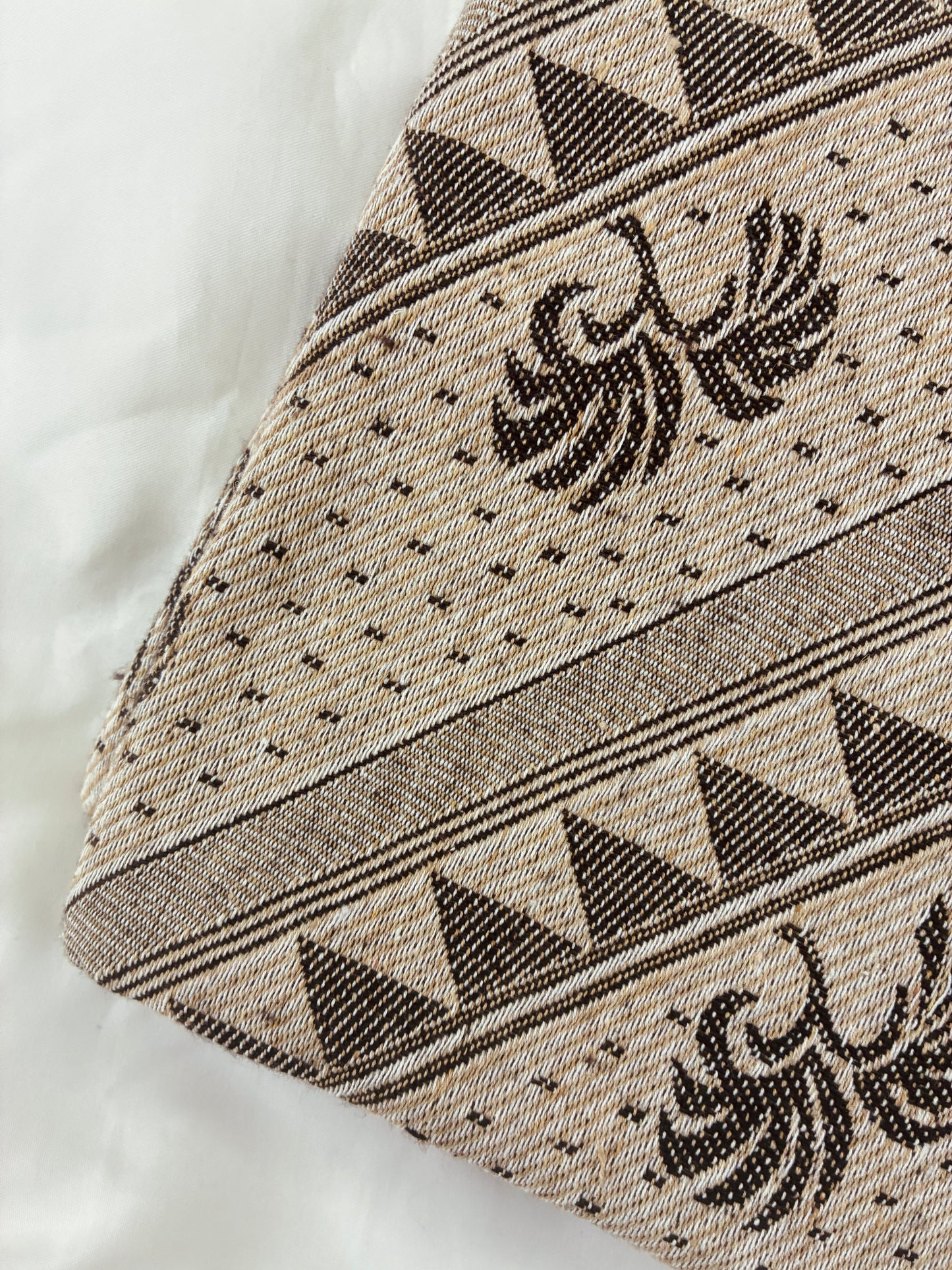 Thick Brown Tree Cotton Blanket / Throw