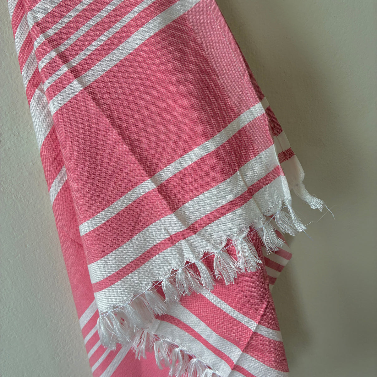Pink Stripes Bamboo Bath Towels