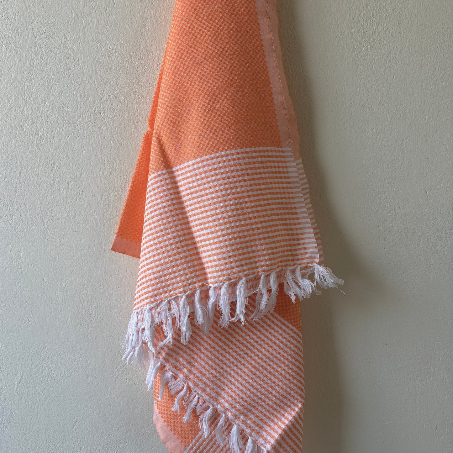 Orange Cotton Bath Towels