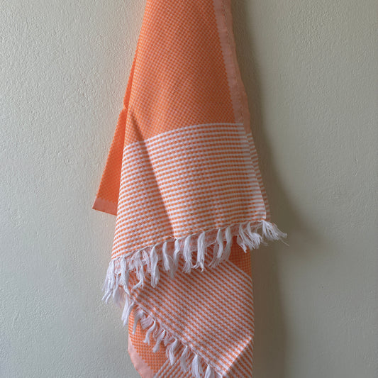Orange Cotton Bath Towels