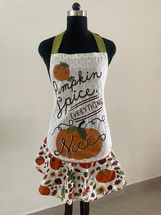 Cotton Apron with Frills