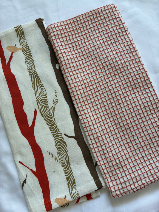 Printed Hand/Lunch Towels (Set of 2 )