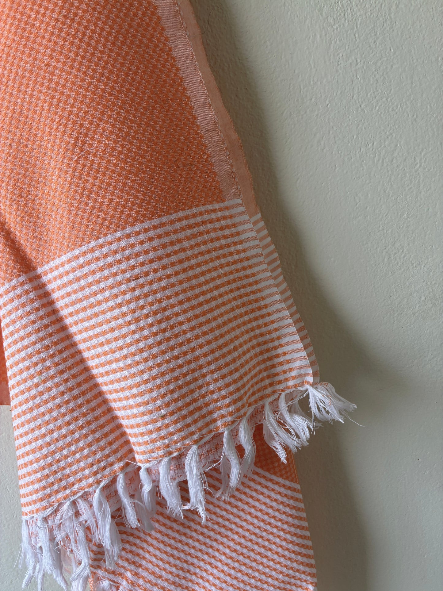 Orange Cotton Bath Towels