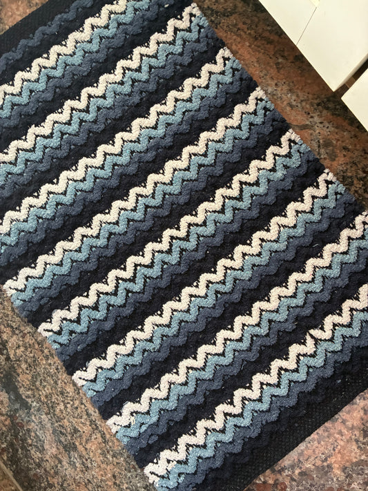 Cotton Zigzag Floor Mat