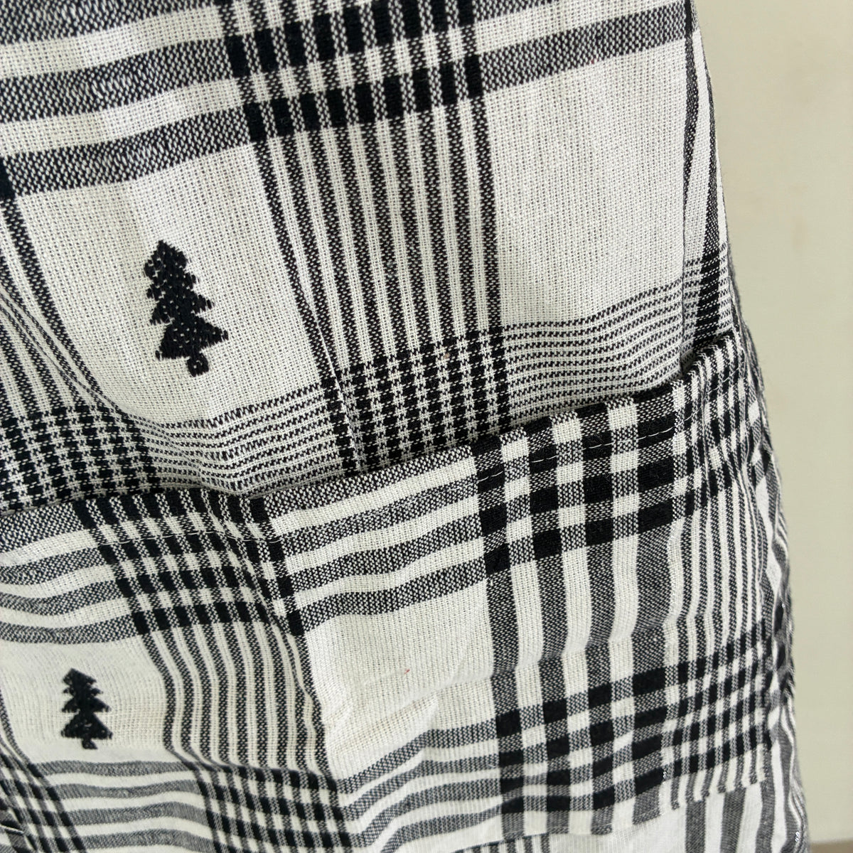 Black & White Checks Cotton Apron