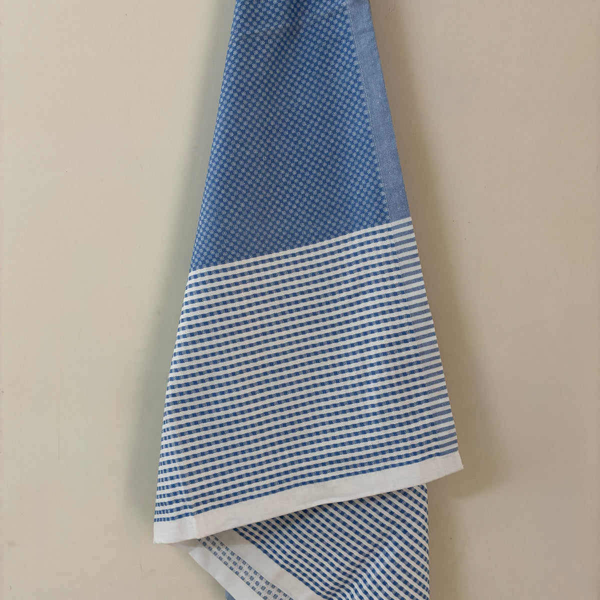 Blue Cotton Bath Towels