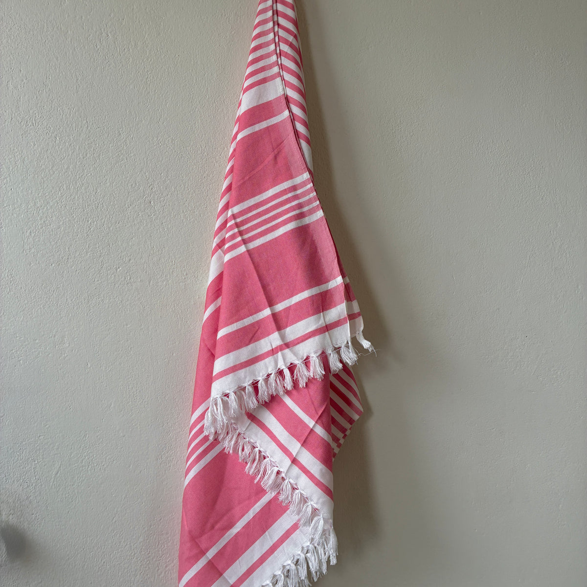 Pink Stripes Bamboo Bath Towels