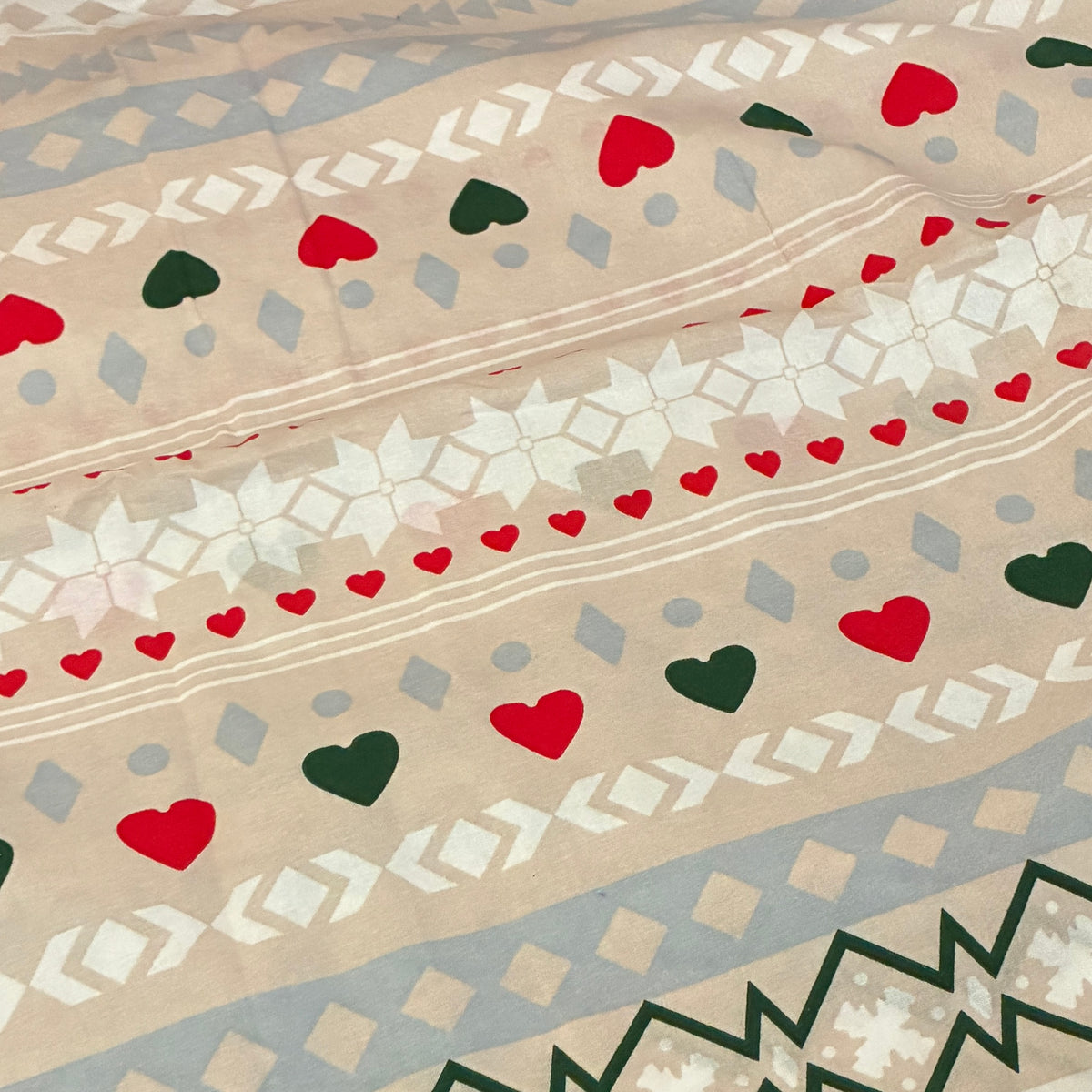 Little heart King Size Cotton Bedspread 100x110 inches