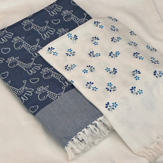Cotton Single Blanket with Free Towel