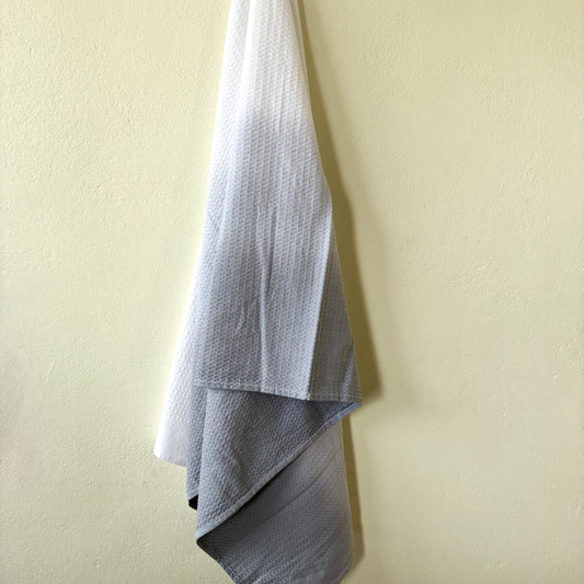 Premium Grey Ombre  Cotton Bath Towels
