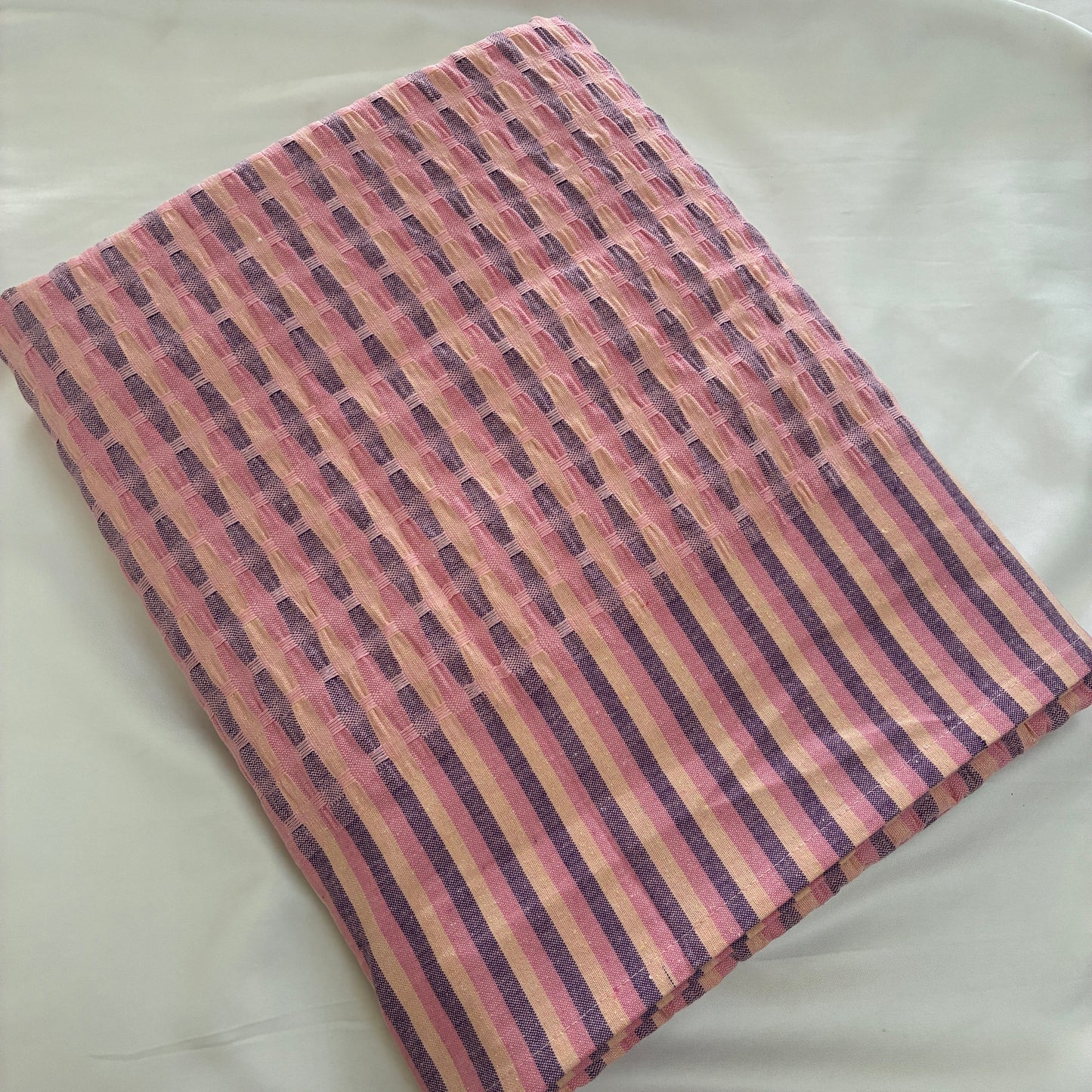 Pink Textured Blanket/ Throw