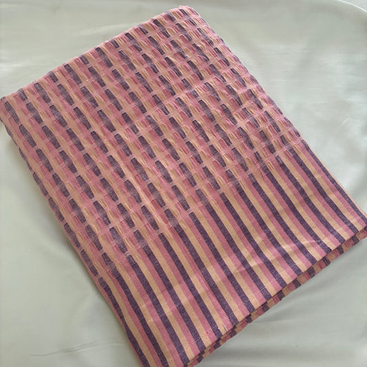Pink Textured Blanket/ Throw