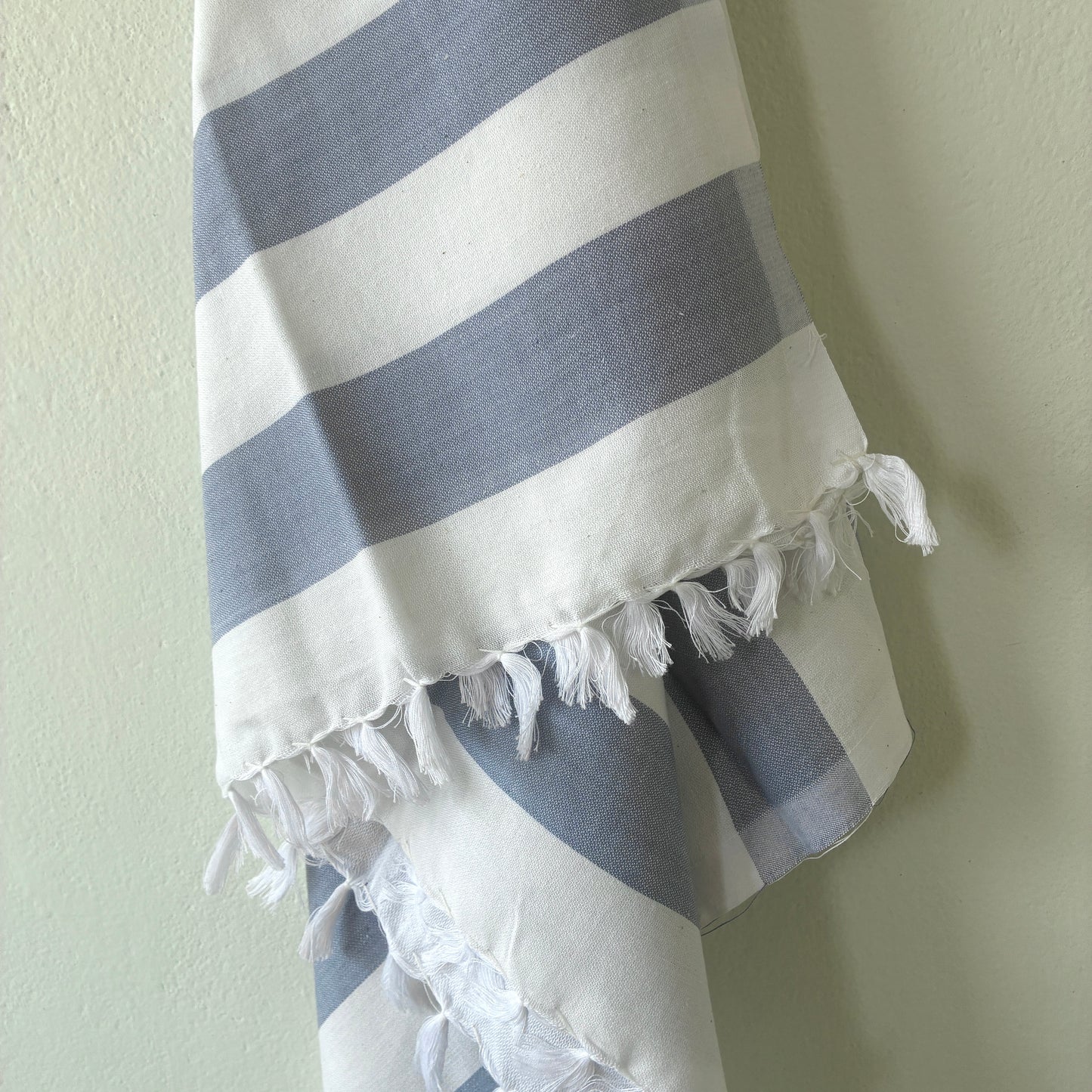 Grey Stripes Cotton Bath Towels