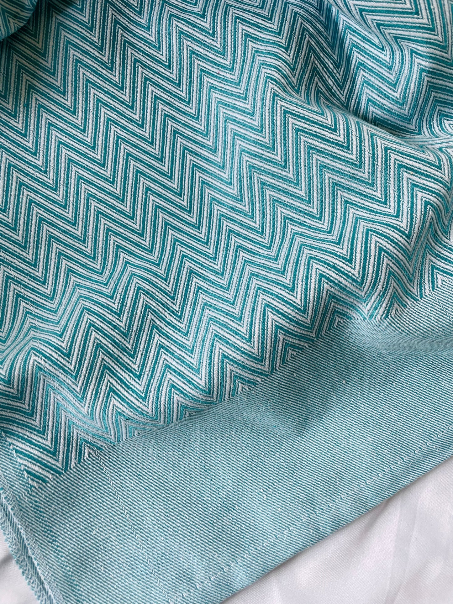 Cotton Zigzag Blanket / Throw