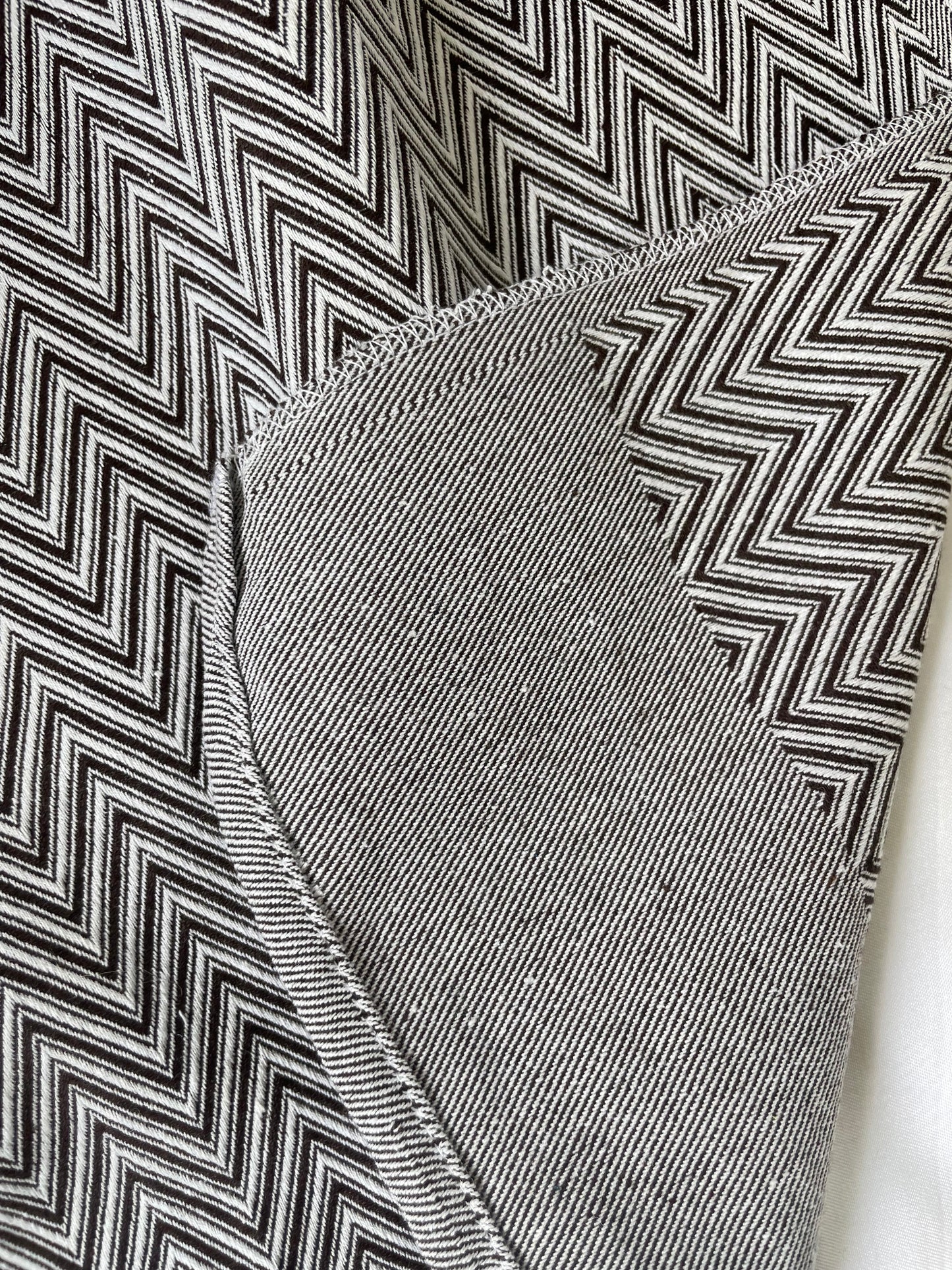 Cotton Zigzag Blanket / Throw