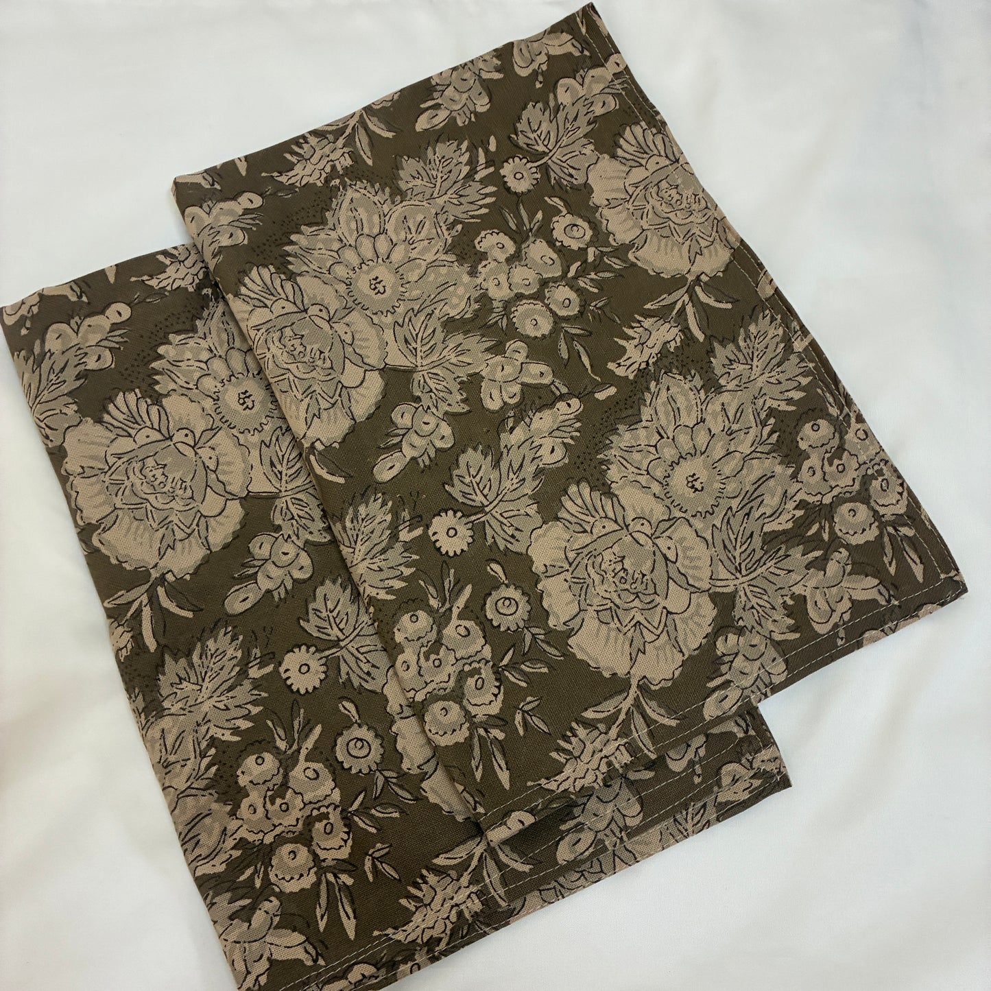 Floral Print Cotton Pillow Covers