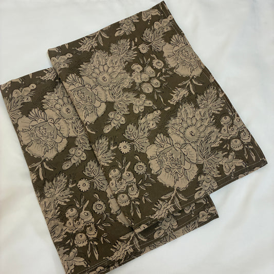 Floral Print Cotton Pillow Covers