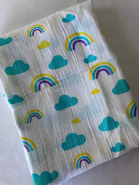 Clouds Muslin Bath Towel