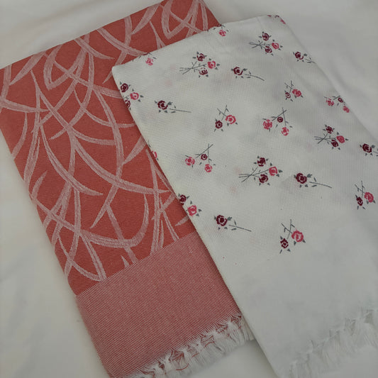Cotton Single Blanket with Free Towel