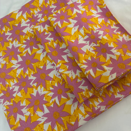 Floral Single Size Bedspread with 2 Pillow Covers 60 x 90 in