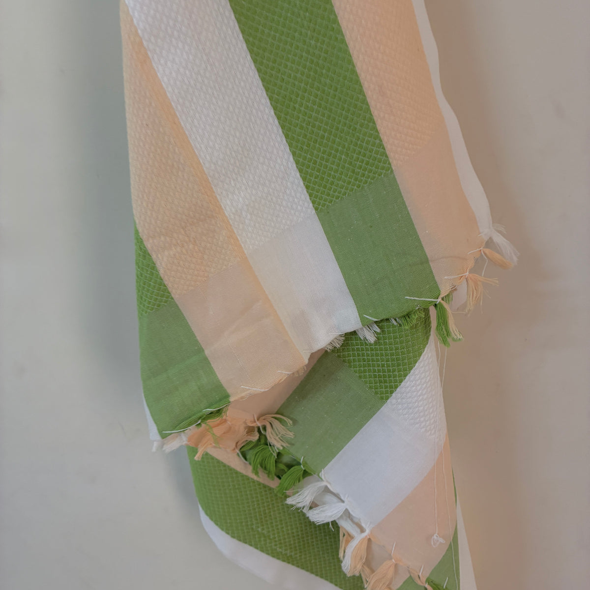 Green with Sandal Cotton Bath Towels