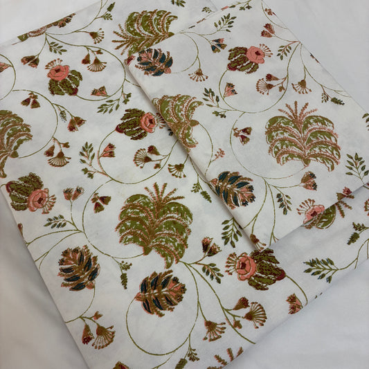 Single Size Bedspread with 2 Pillow Covers 60 x 90 in