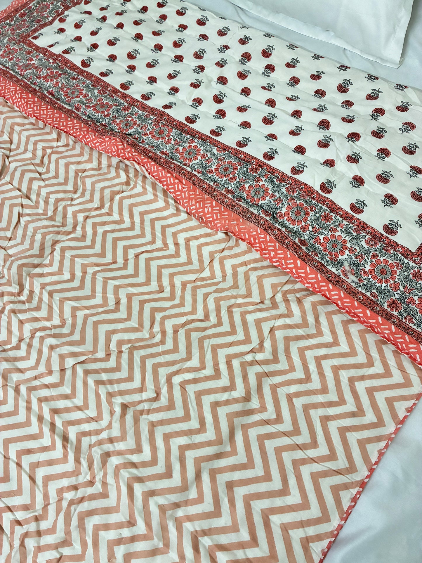 Reversible Single Size Cotton Quilt