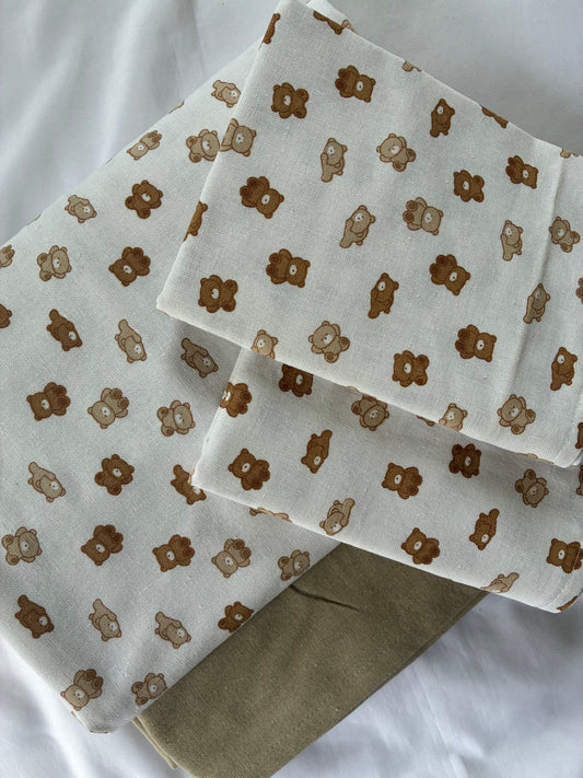Little Bears King Size Cotton Bedspread 100x110 in