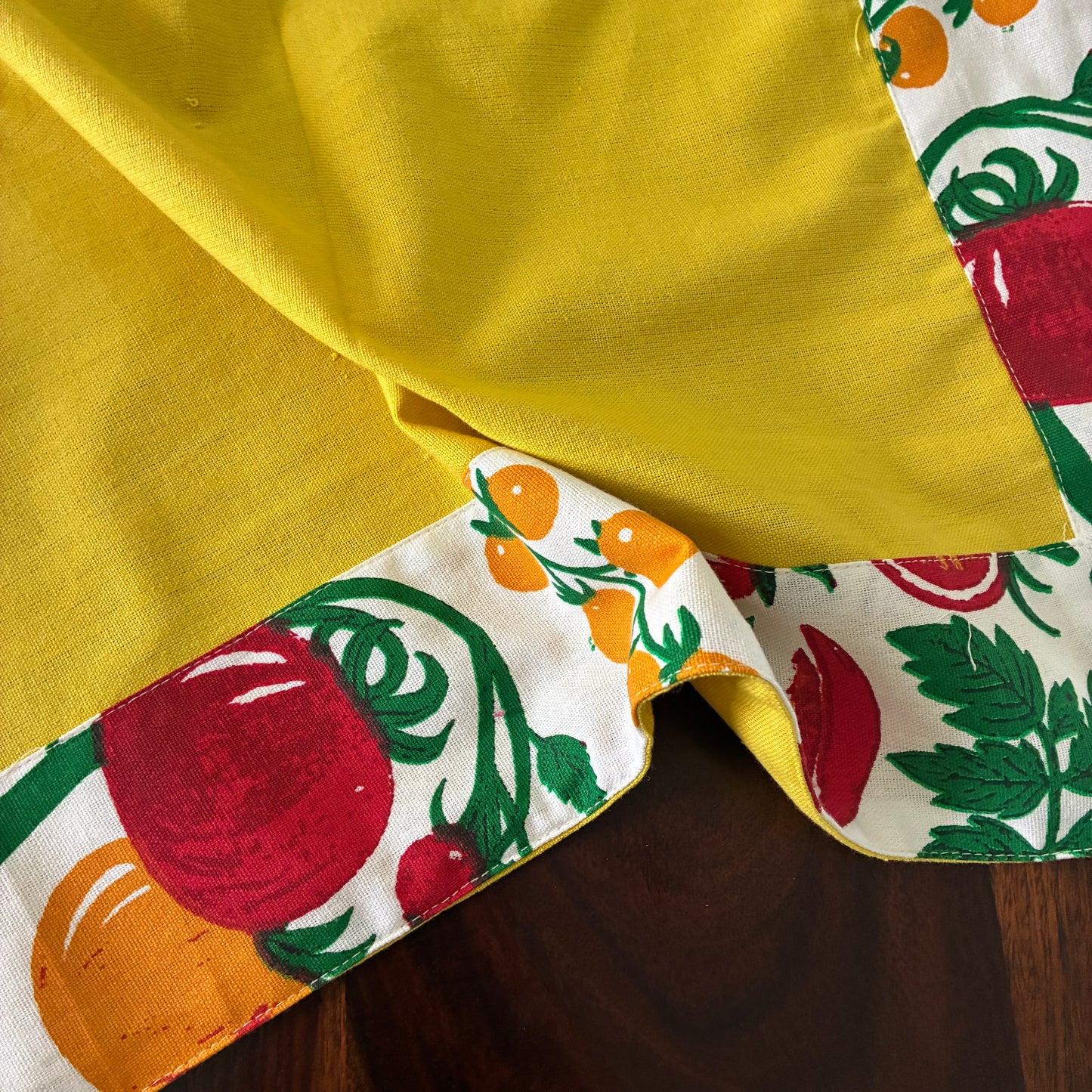 Yellow Plain 4 Seater Table Covers