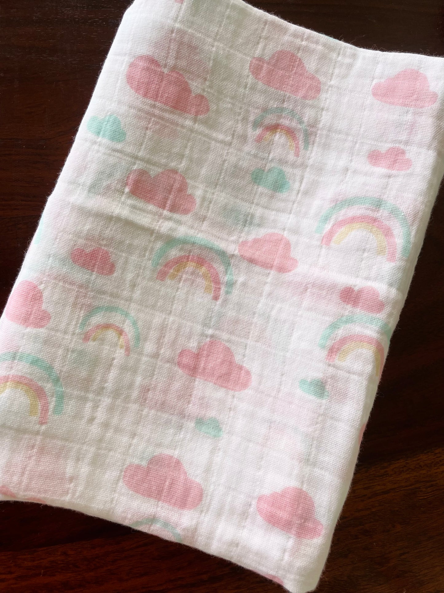 Rainbow Muslin Bath Towel