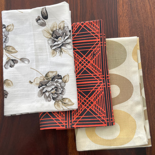 Printed Hand/Lunch Towels (Set of 3)