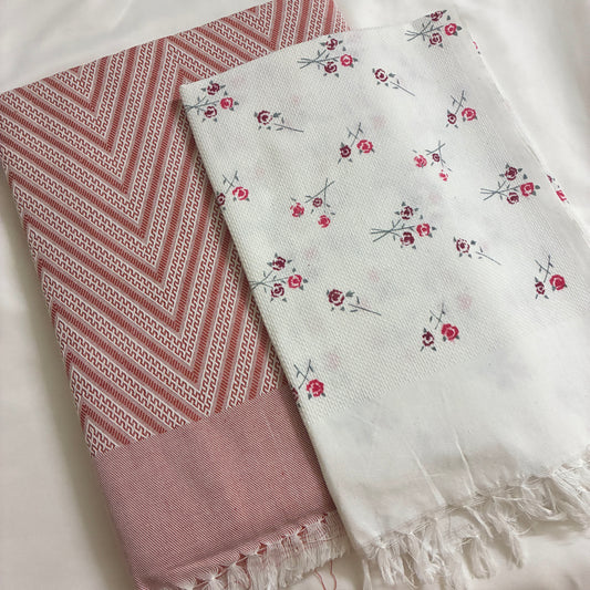 Cotton Single Blanket with Free Towel