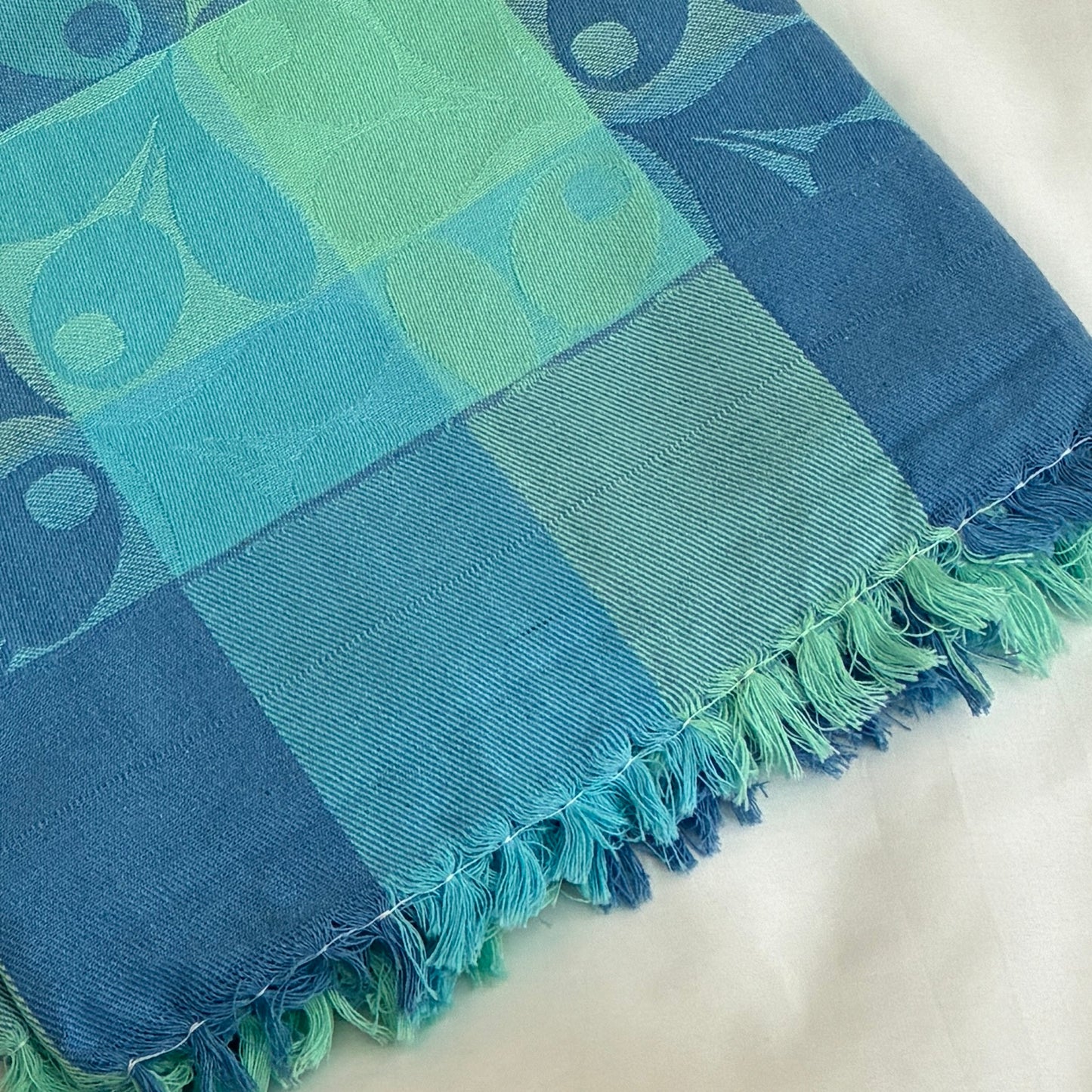 Double tone Blue Single Size Blanket / Throw