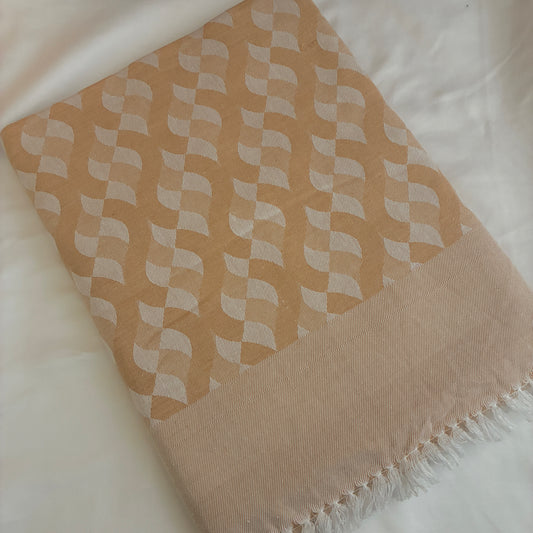 Brown Abstract Single Size Blanket / Throw