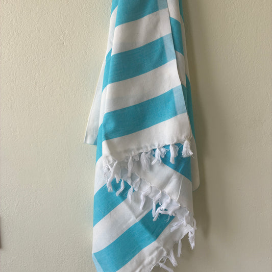 Blue Stripes Cotton Bath Towels