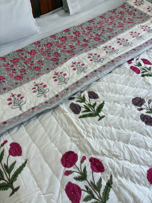 Reversible Cotton Double Quilts