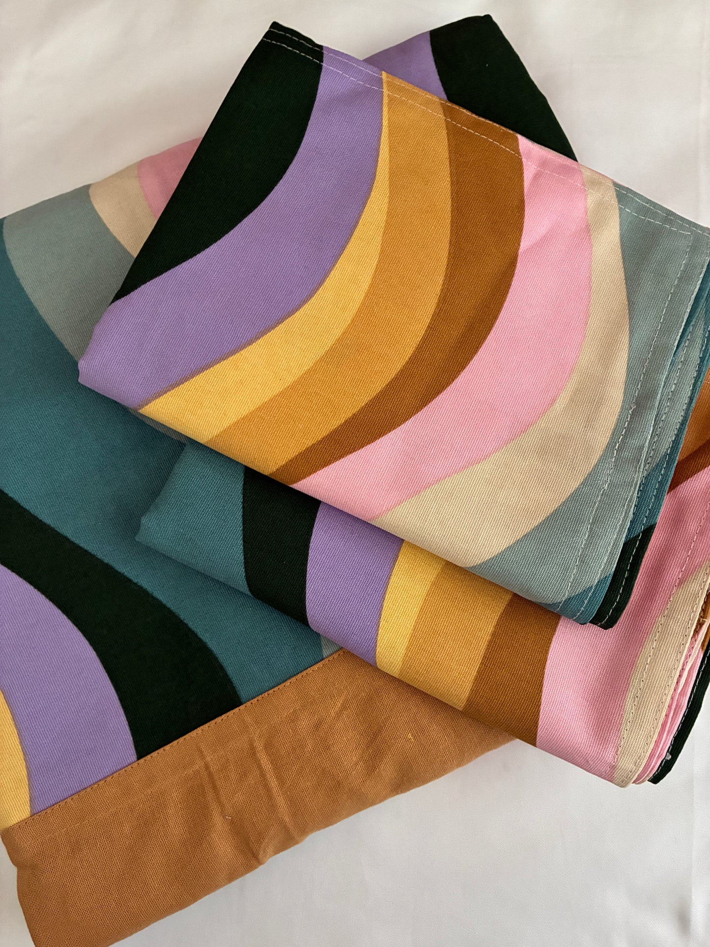 Rainbow King Size Cotton Bedspread 100x110 inches