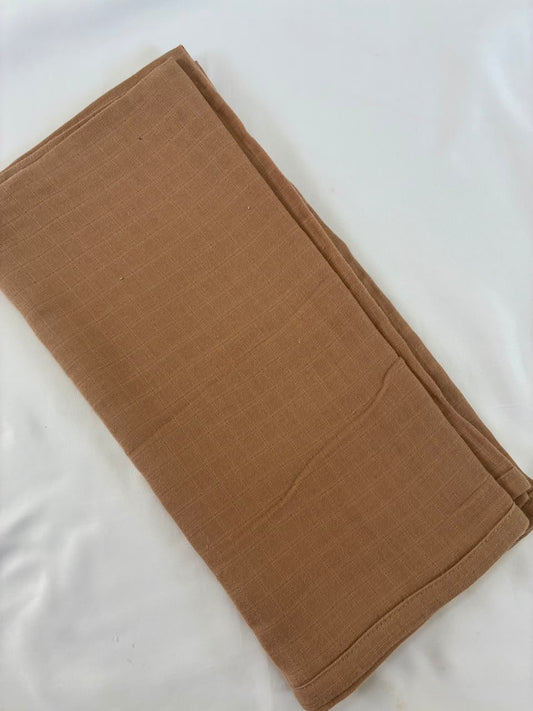 Brown Muslin Bath Towel