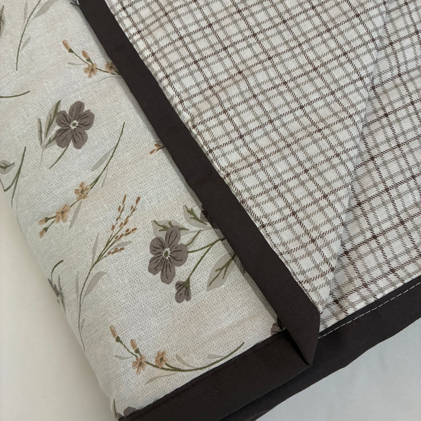 Grey Floral Single Size Cotton Dohar