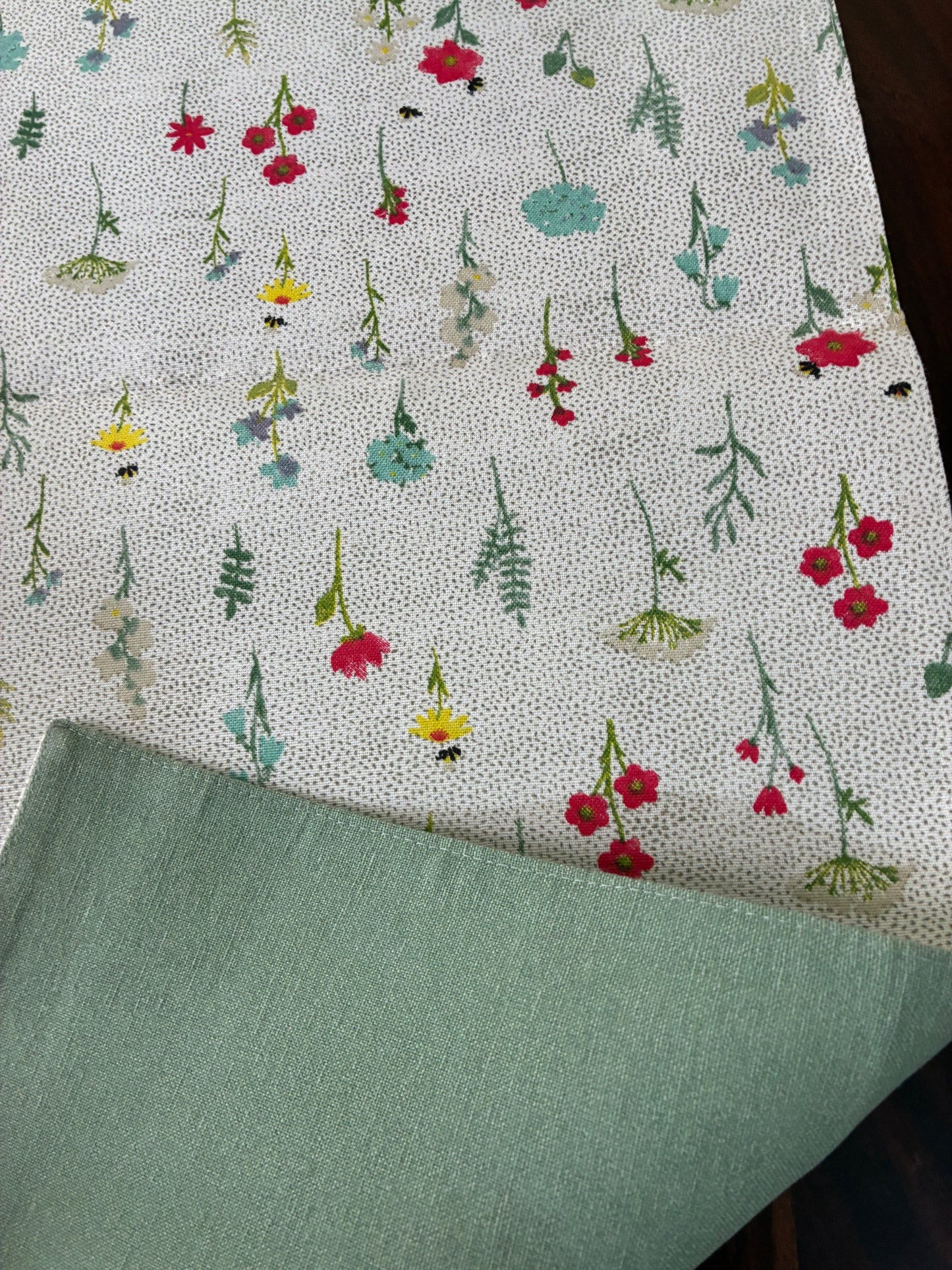 Tiny Florals Table Runner 6 ft long
