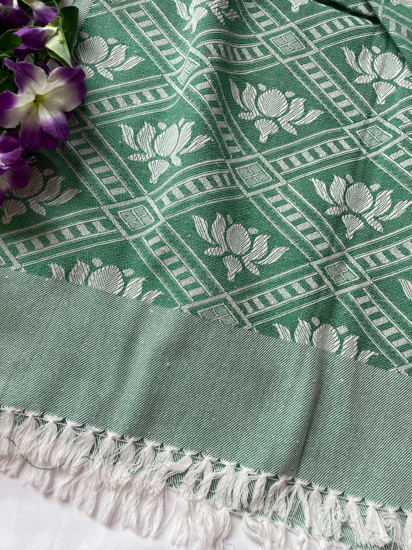 Green Lotus Blanket / Throw