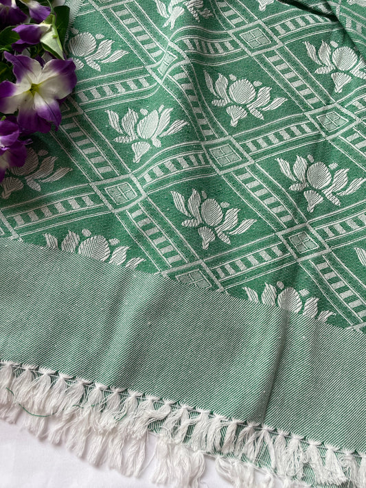 Green Lotus Blanket / Throw