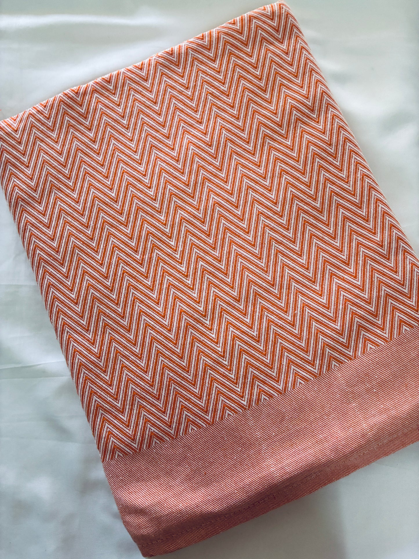 Herringbone Single Size Cotton Blanket / Throw
