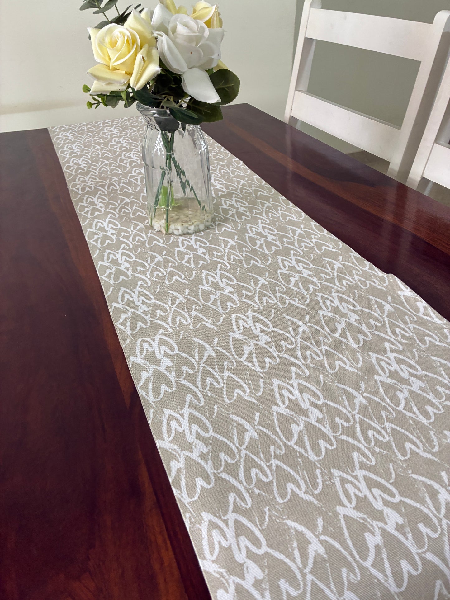 Hearts Table Runner 6 ft long