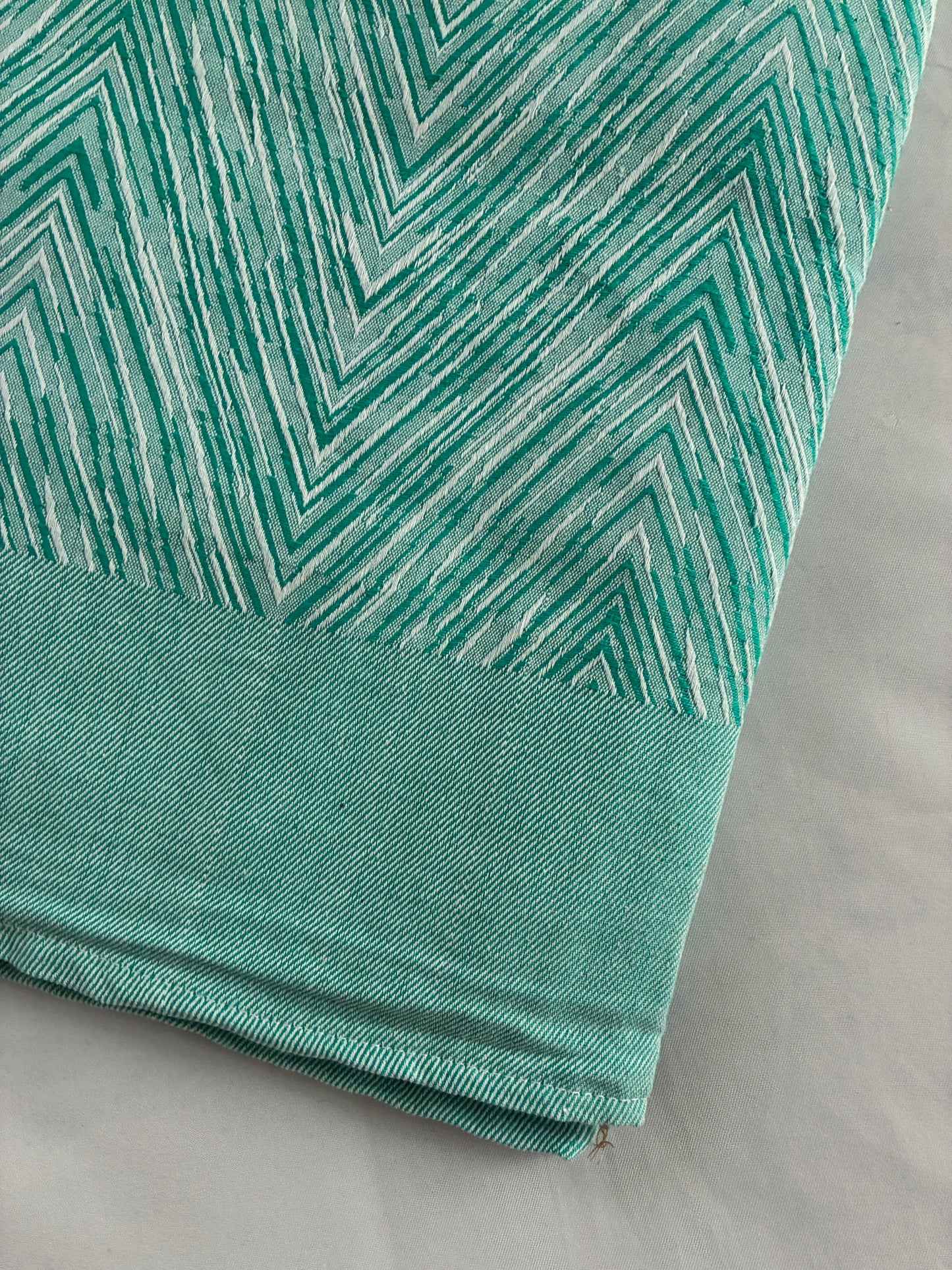 Greenish Blue Dual Tone Cotton  Blanket/ Throw