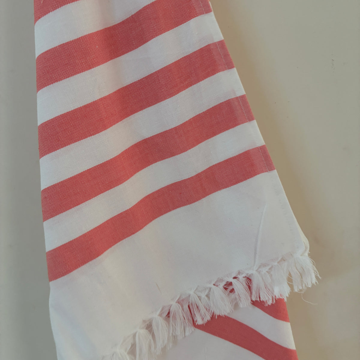 Red Stripes Cotton Bath Towels