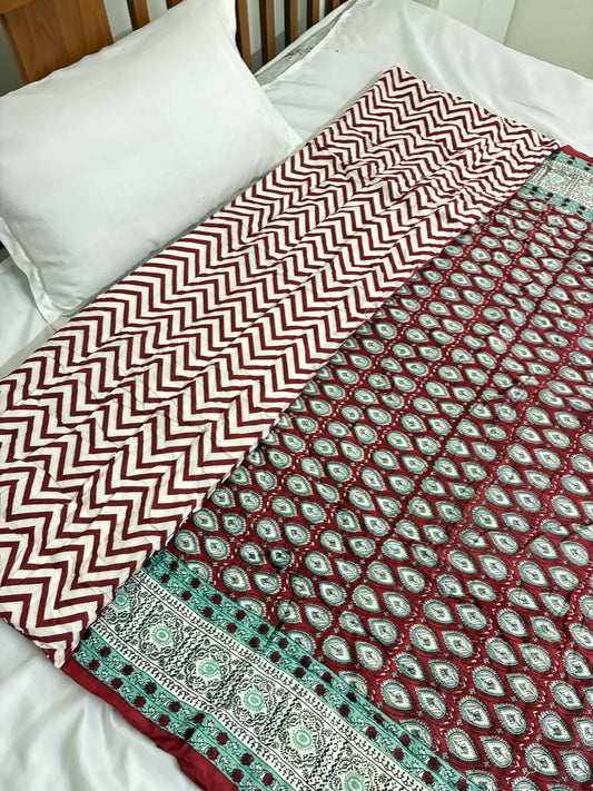 Reversible Single Size Cotton Quilt