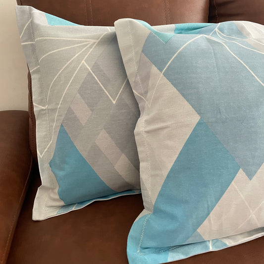 Blue Abstract Pillow Covers